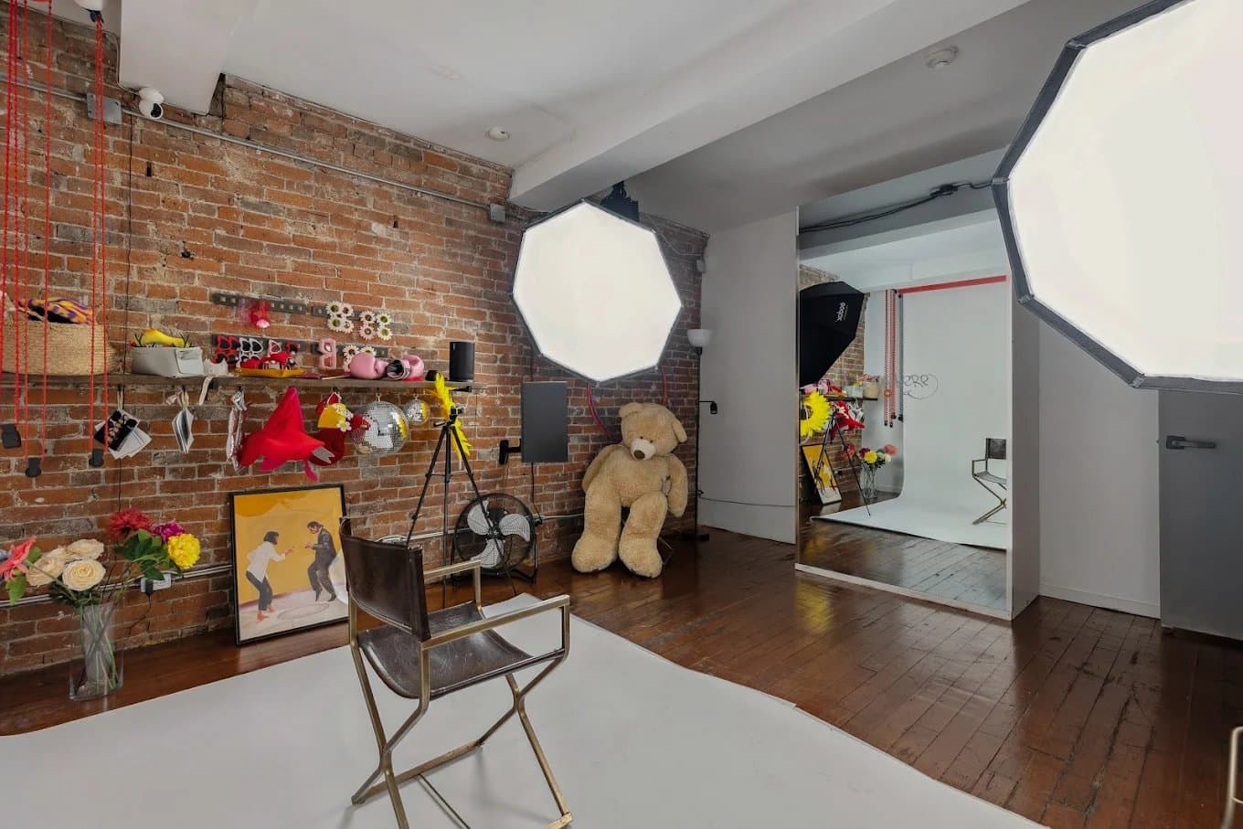 Studio brick wall